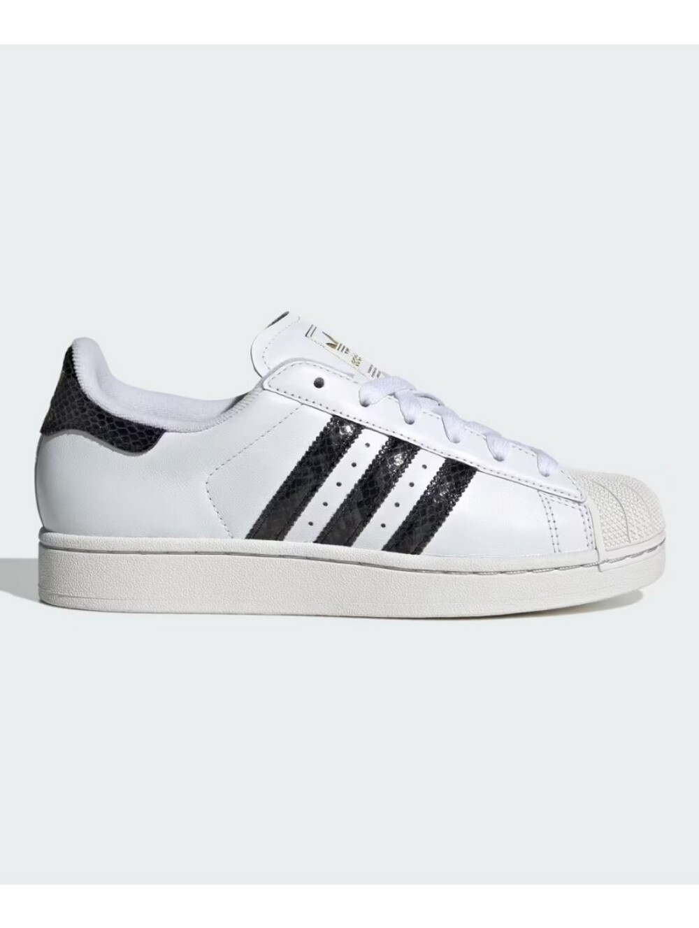 adidas Superstar ll Women's White Grey JP8162 Iconic Shoes with Snakeskin-inspir